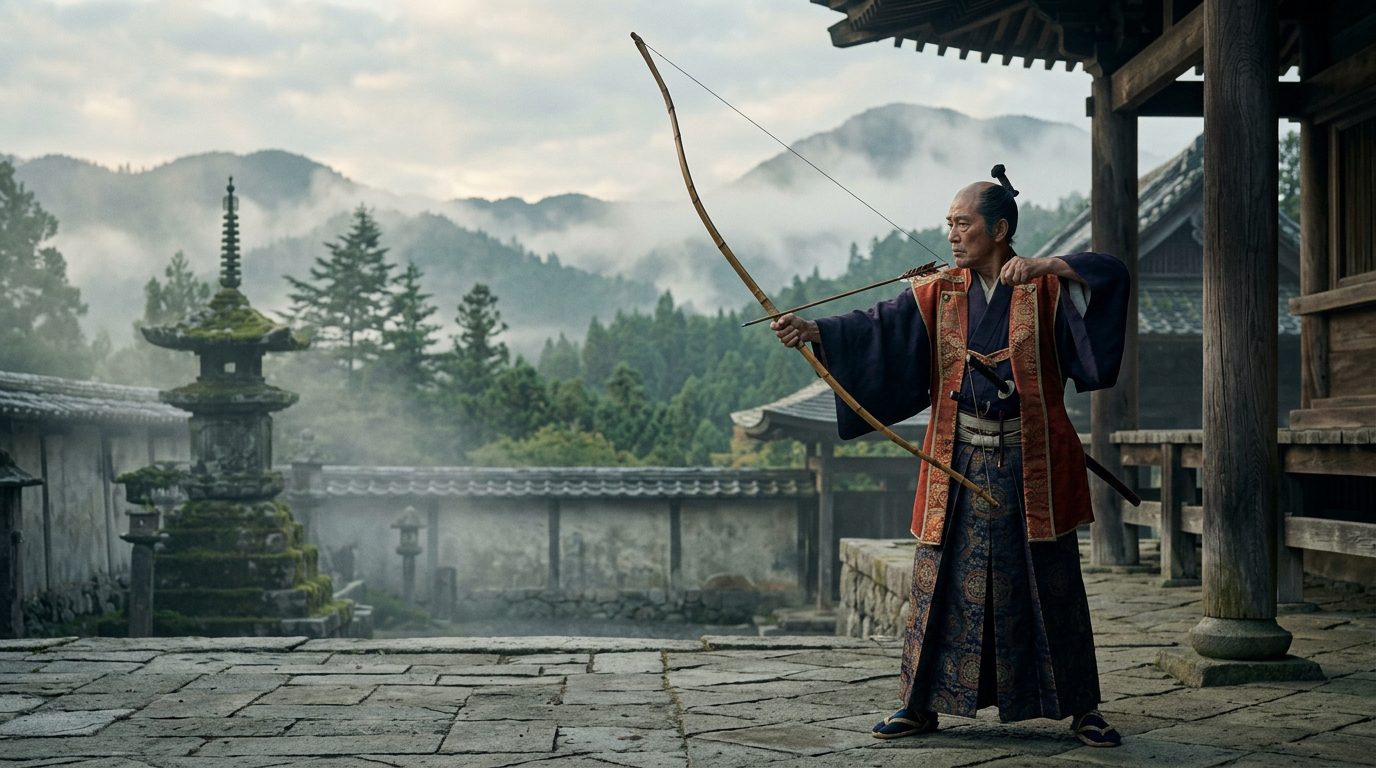 Yumi: The Asymmetric Longbow That Defined Samurai Identity - Historical illustration
