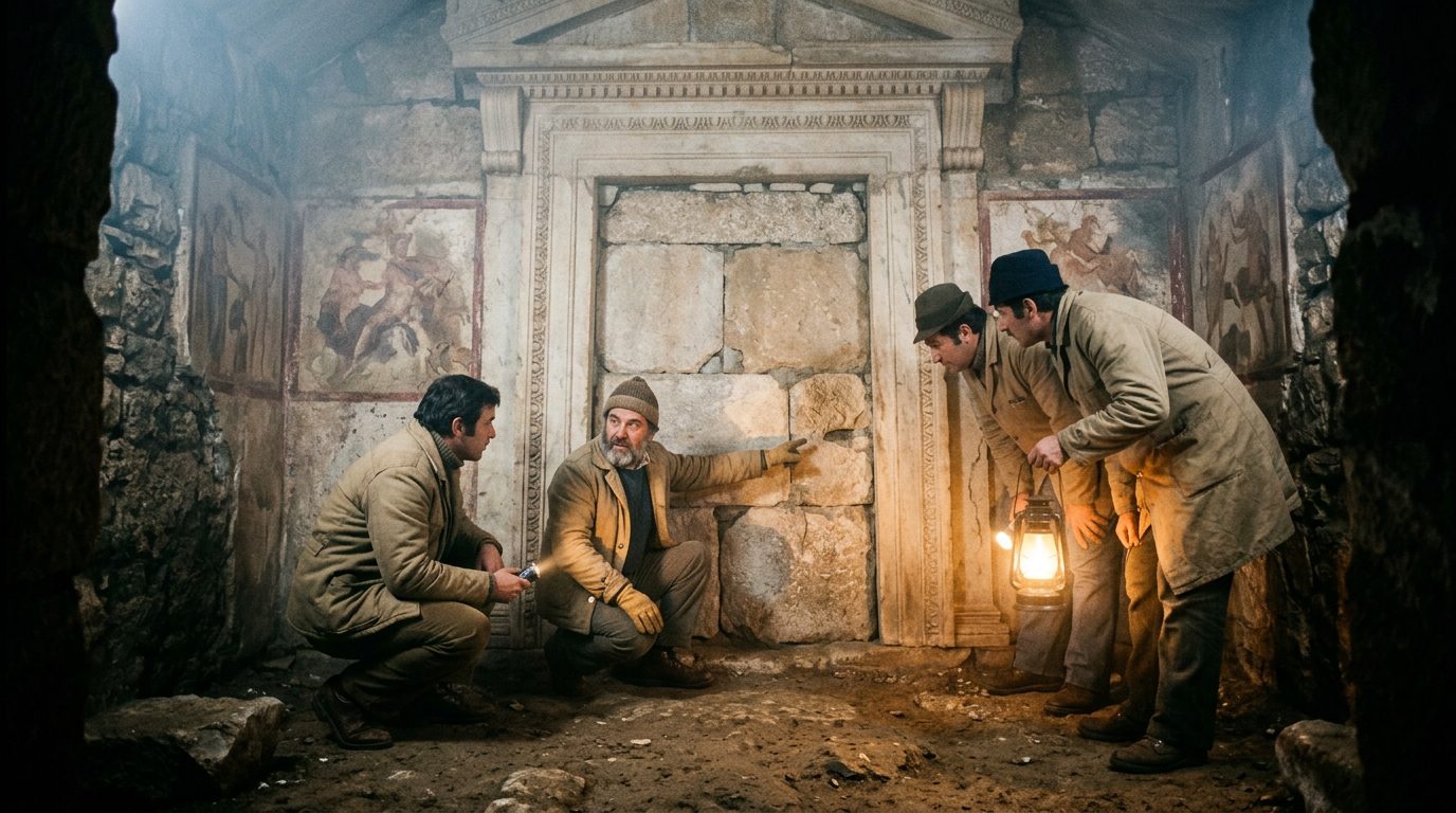 Philip II’s Tomb at Vergina: The Perfectly Resealed Robbery - Historical illustration