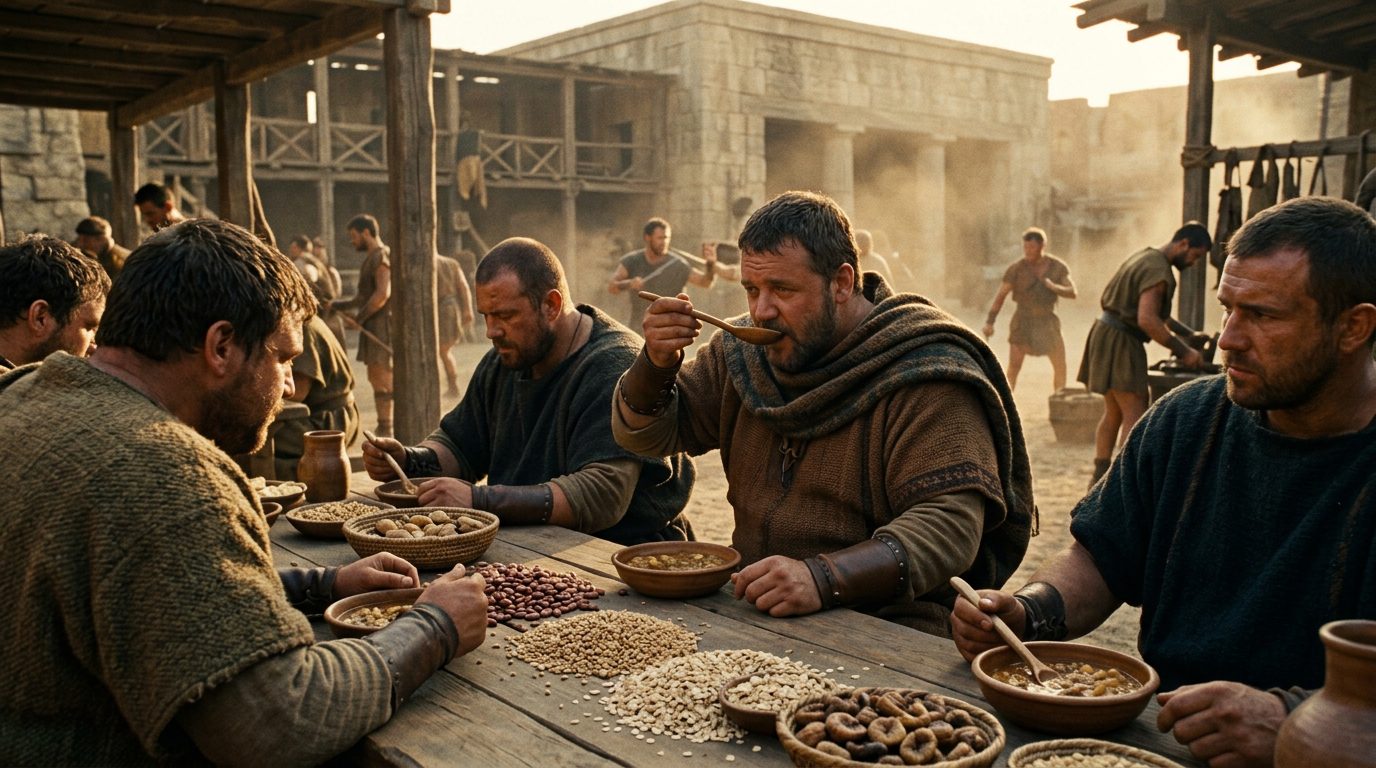 Vegetarian Diets Built Protective Fat Layers for Combat - Historical illustration