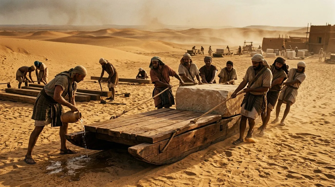 Wooden Sledge Manufacturing Required Lebanese Cedar Imports - Historical illustration