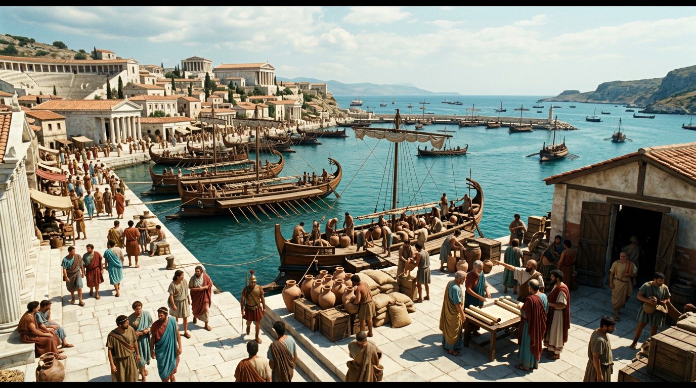 Miletus Exported Philosophy and Founded 90 Colonies Across Three Continents - Historical illustration
