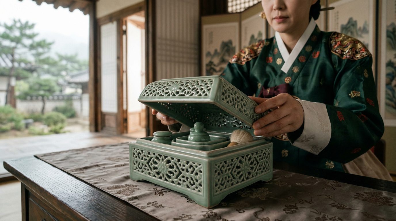 Cosmetic Box That Revolutionized Openwork Ceramics - Historical illustration