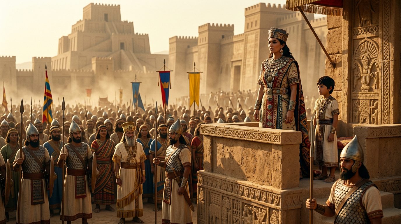 Sammuramat Ruled Assyria and Became a Legend as Semiramis - Historical illustration