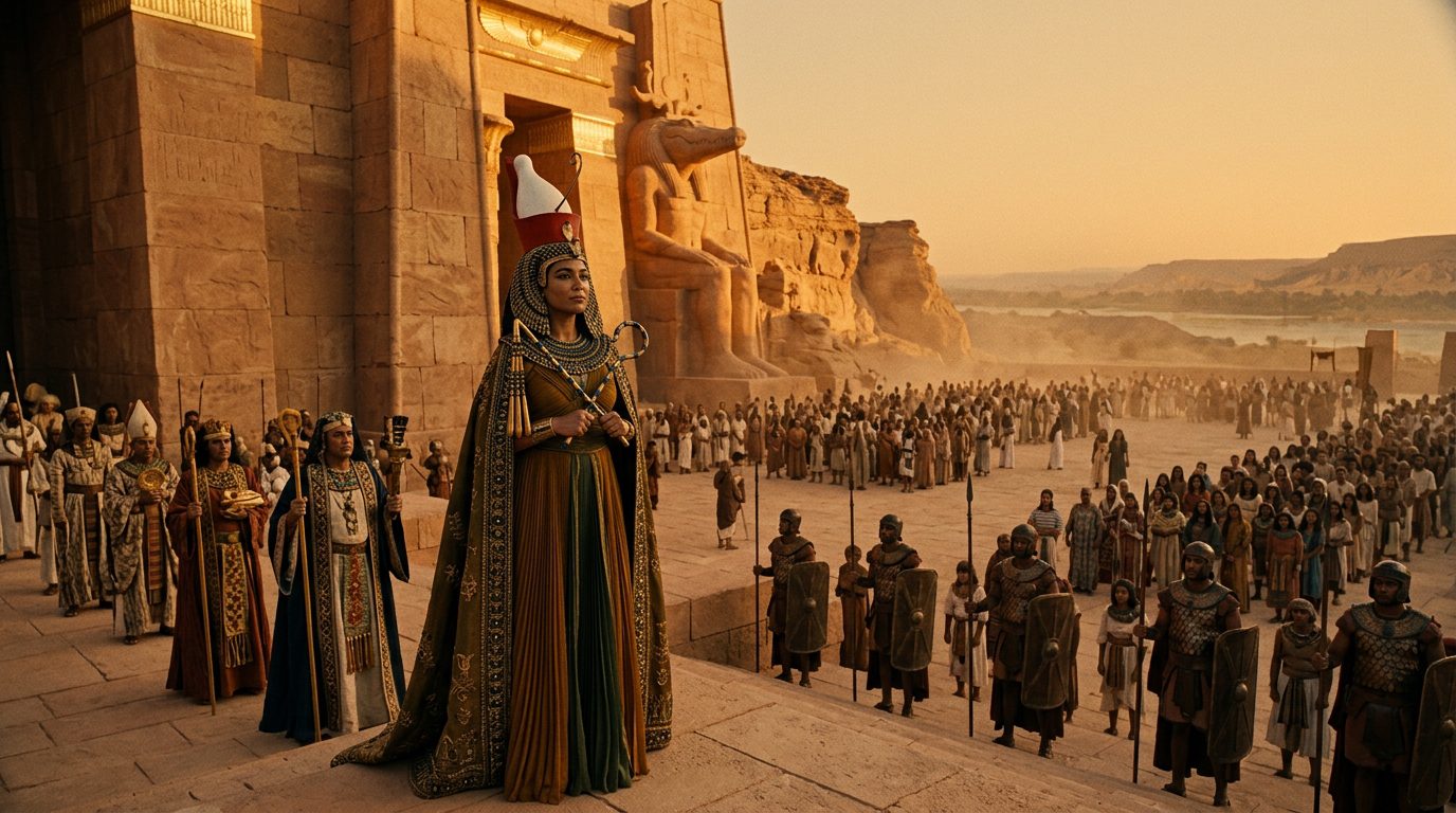 Sobekneferu - The First Confirmed Female Pharaoh - Historical illustration