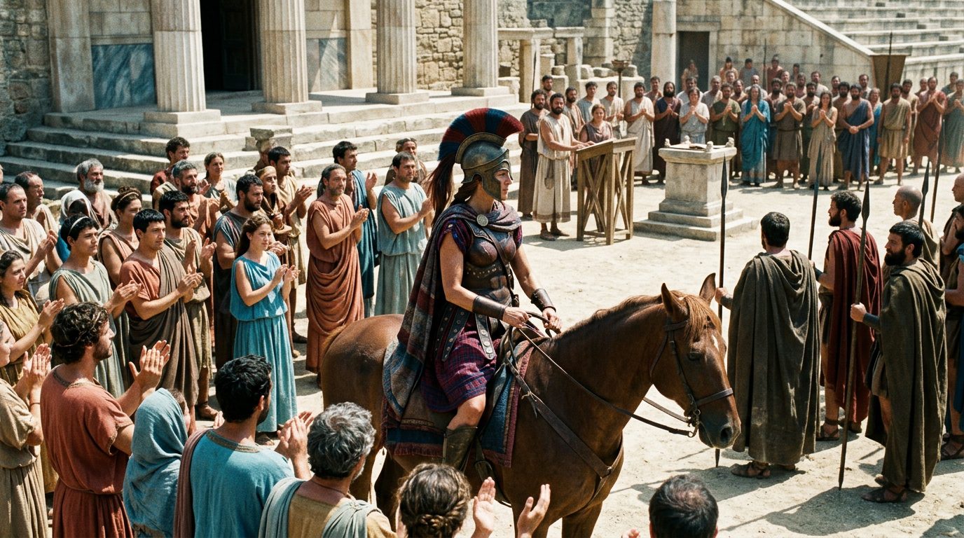 Cynisca of Sparta Shattered Olympic Gender Barriers in 396 BCE - Historical illustration