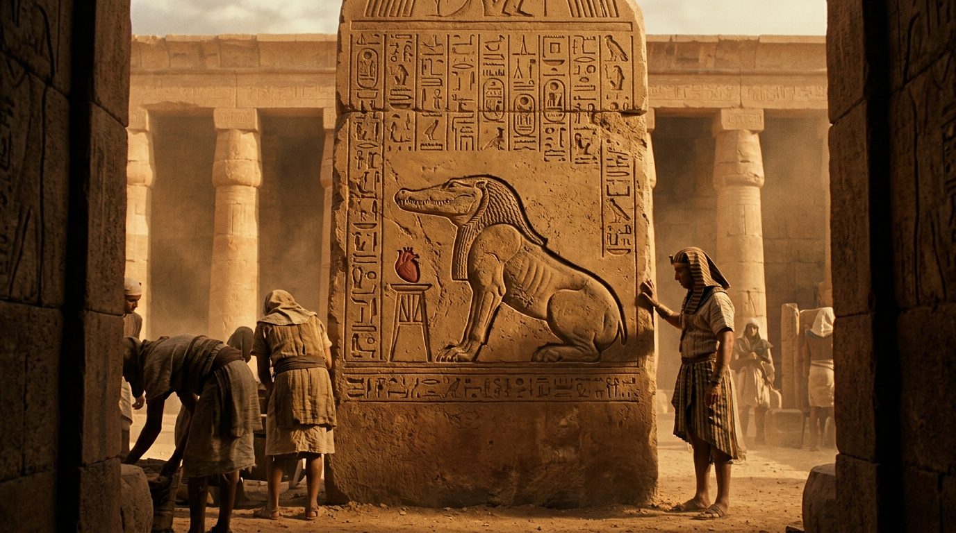 Ammit the Devourer’s Hunger - Historical illustration