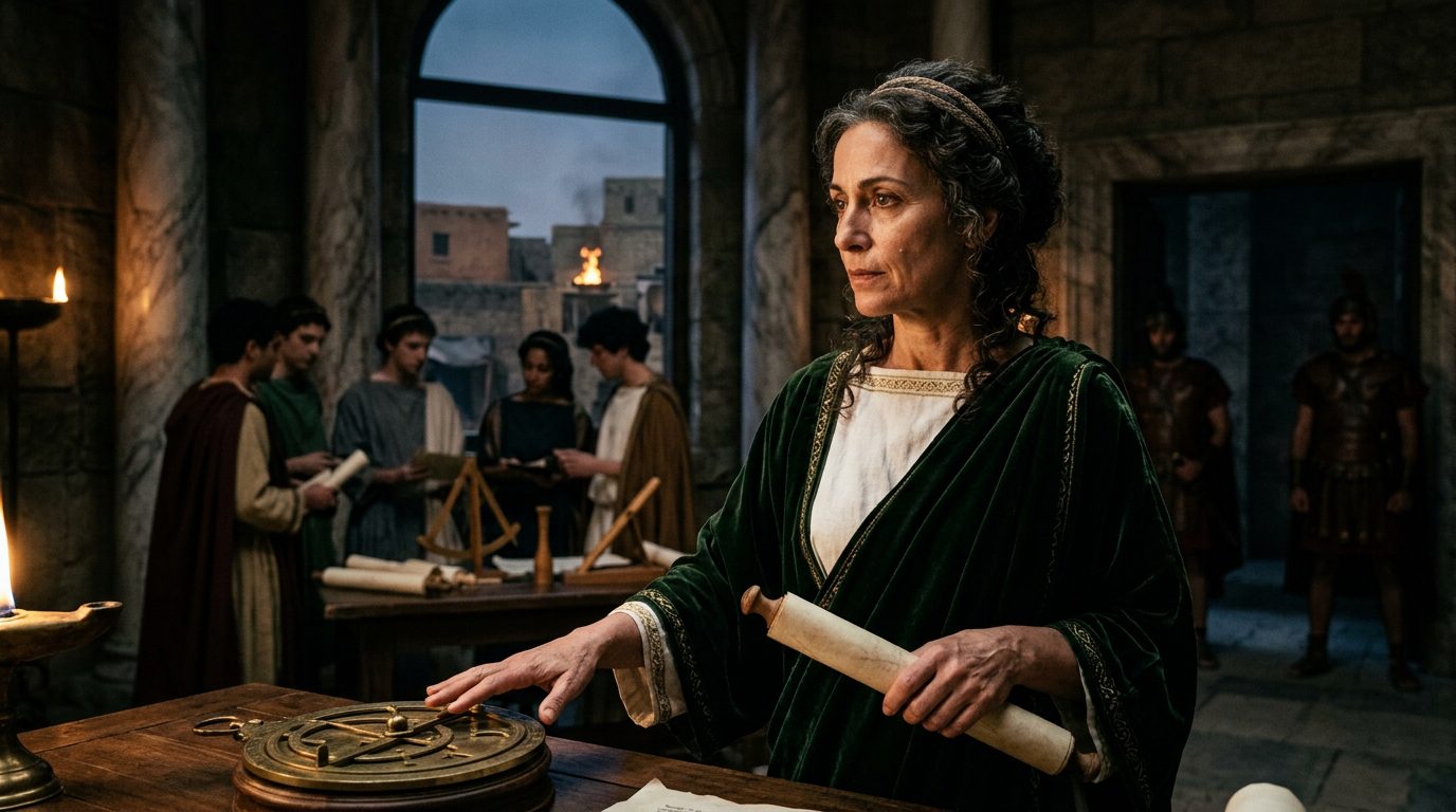 Hypatia of Alexandria Championed Rational Thought Until 415 CE - Historical illustration