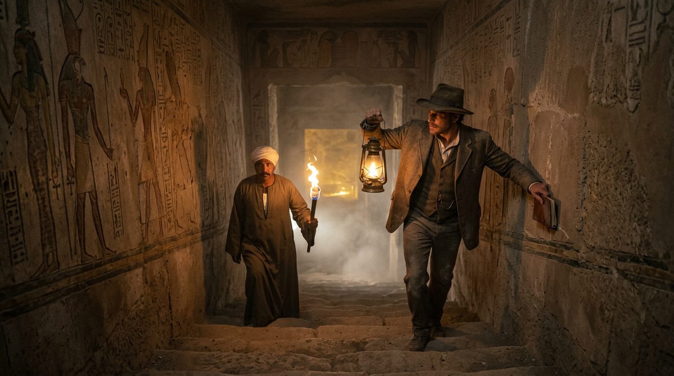 Seti I’s Tomb: The Labyrinth of False Promises - Historical illustration