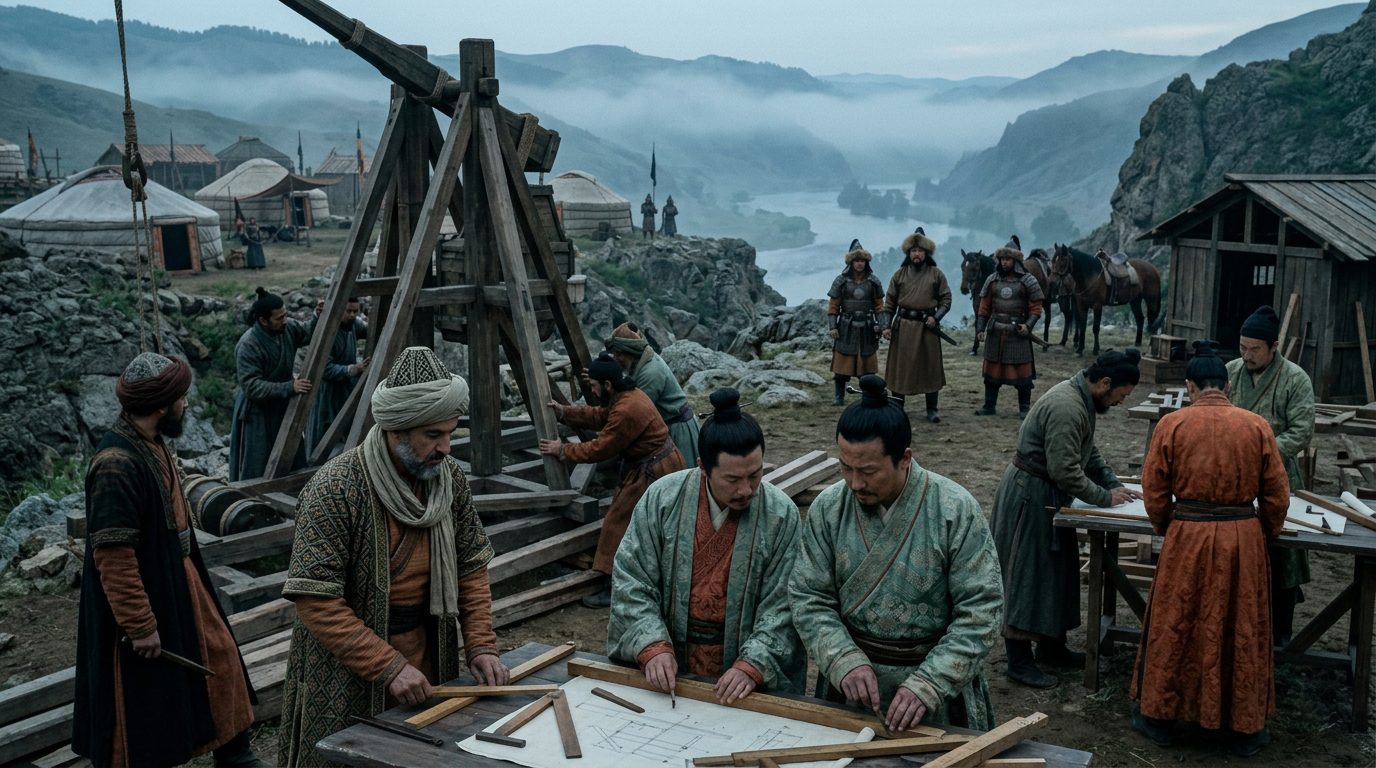 Captured Engineers Designed Unstoppable Siege Weapons - Historical illustration