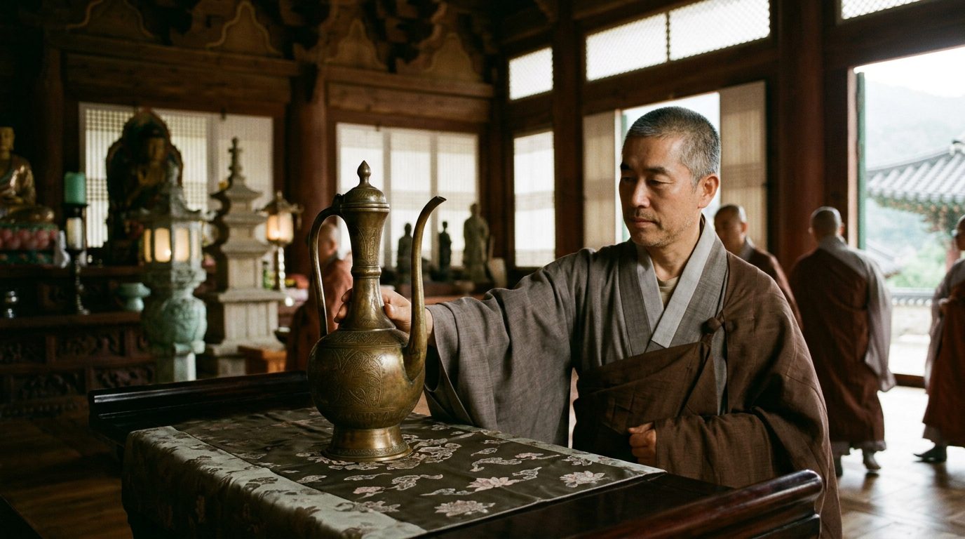 Kundika Ewer That Transformed Buddhist Ritual - Historical illustration