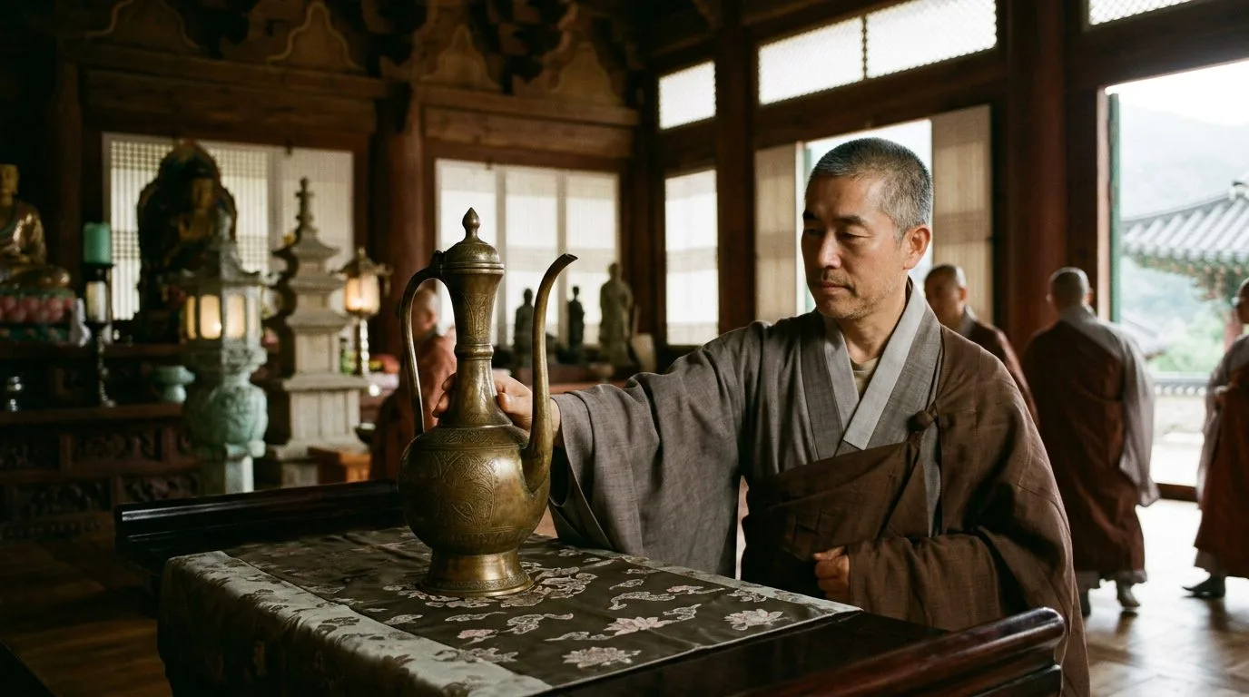 Kundika Ewer That Transformed Buddhist Ritual - Historical illustration