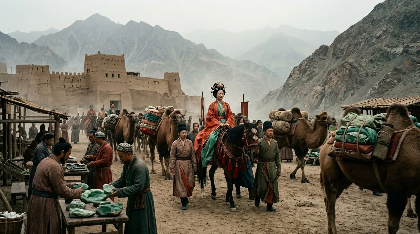 Khotan: Where Silk Secrets Escaped China - Historical illustration