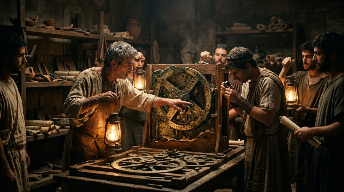 Antikythera Mechanism’s Gear-Cutting Precision Lost for 1,400 Years - Historical illustration