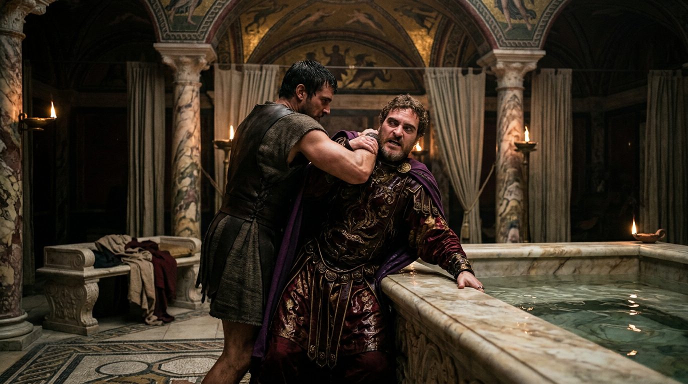 Commodus: Strangled in His Bath - Historical illustration