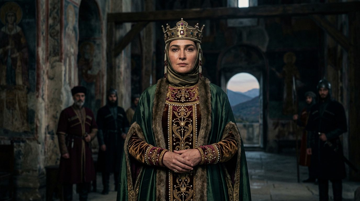 Queen Tamar of Georgia - Architect of a Cultural Golden Age - Historical illustration