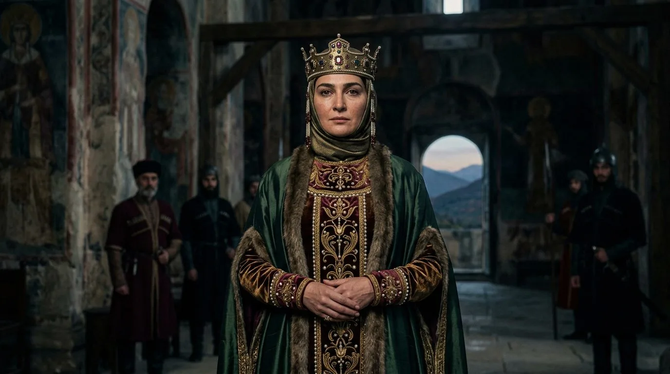 Queen Tamar of Georgia - Architect of a Cultural Golden Age - Historical illustration