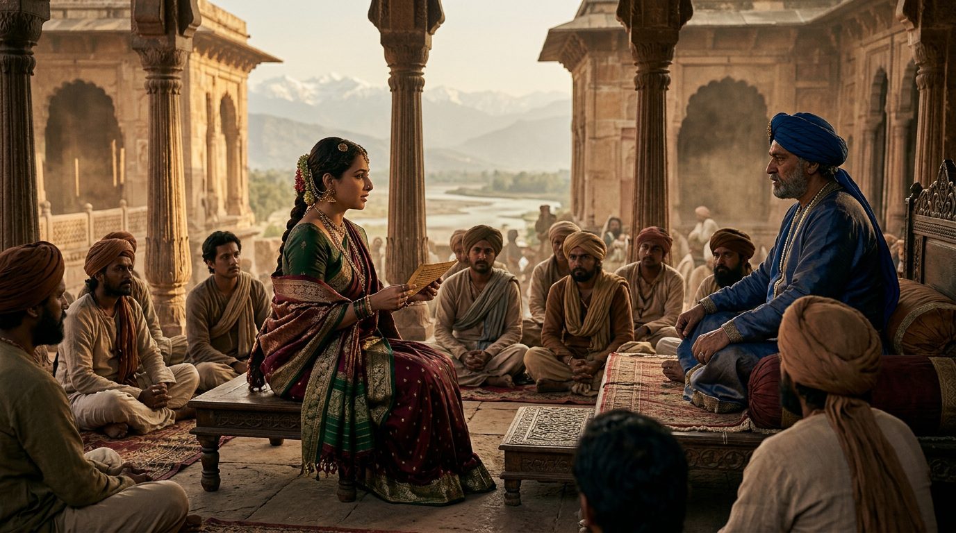 Vidya: The Sanskrit Court Poet - Historical illustration