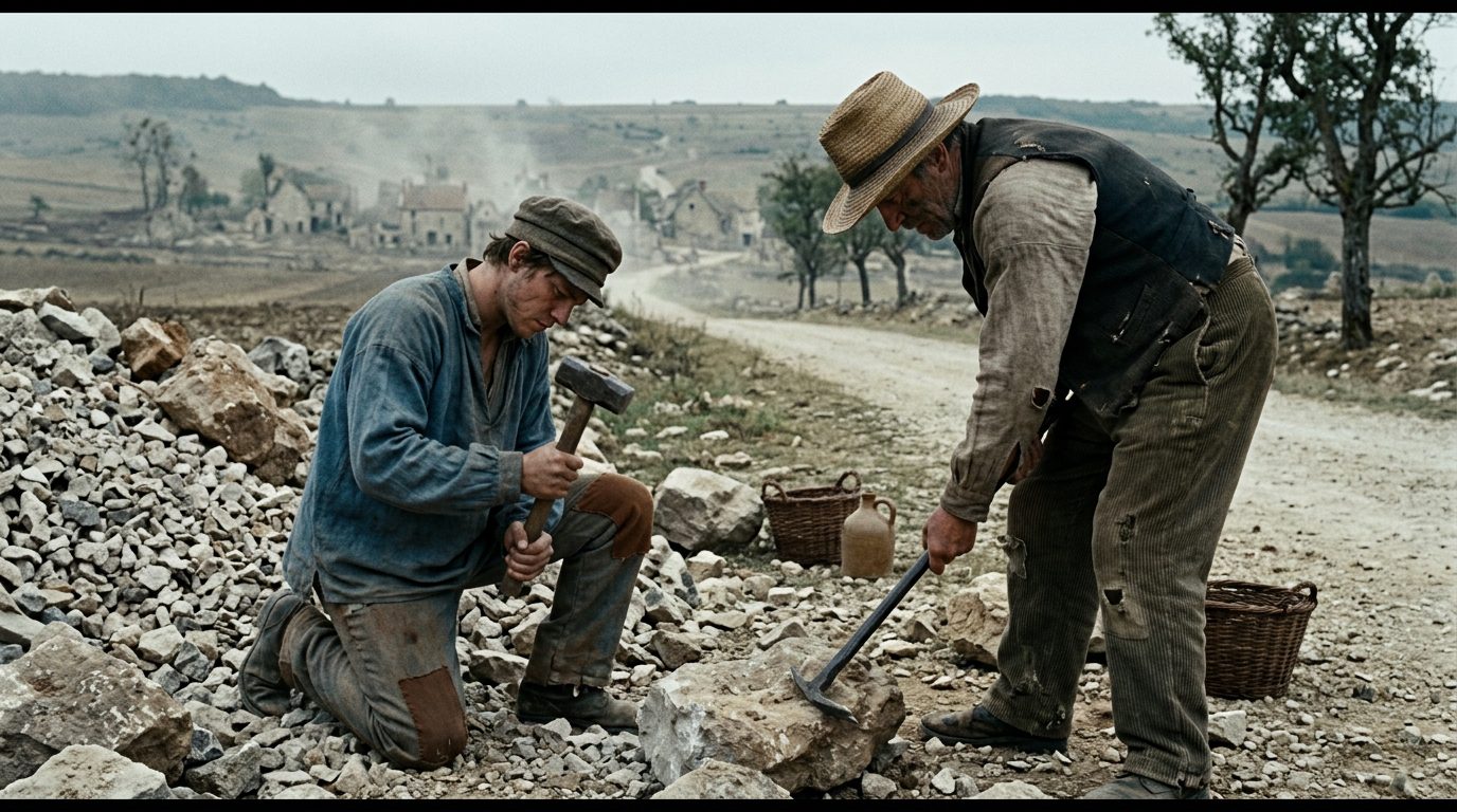 Courbet’s ‘Stone Breakers’ Made Poverty Revolutionary Simply by Showing It Honestly - Historical illustration