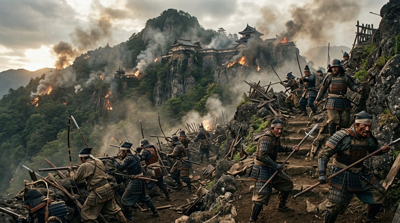 Japanese Mountain Castles Exploited Terrain for Ultimate Defense - Historical illustration