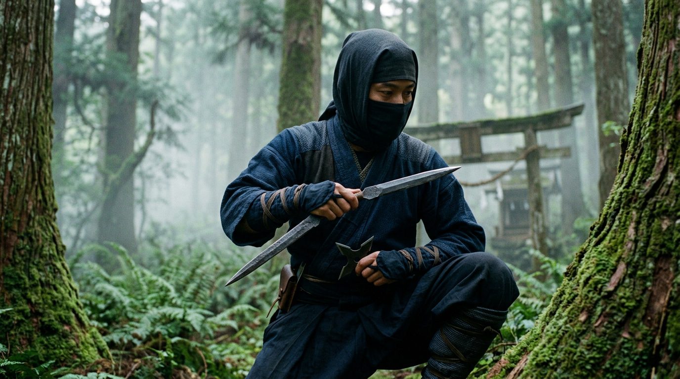 Shuriken: The Throwing Blades Ninja Actually Used - Historical illustration