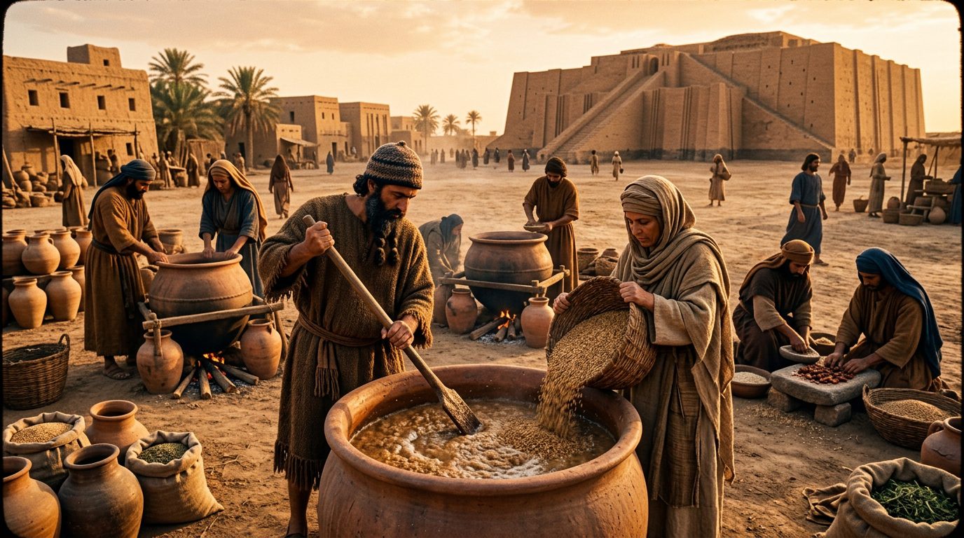 Beer Brewing: The Beverage That Built Civilization - Historical illustration