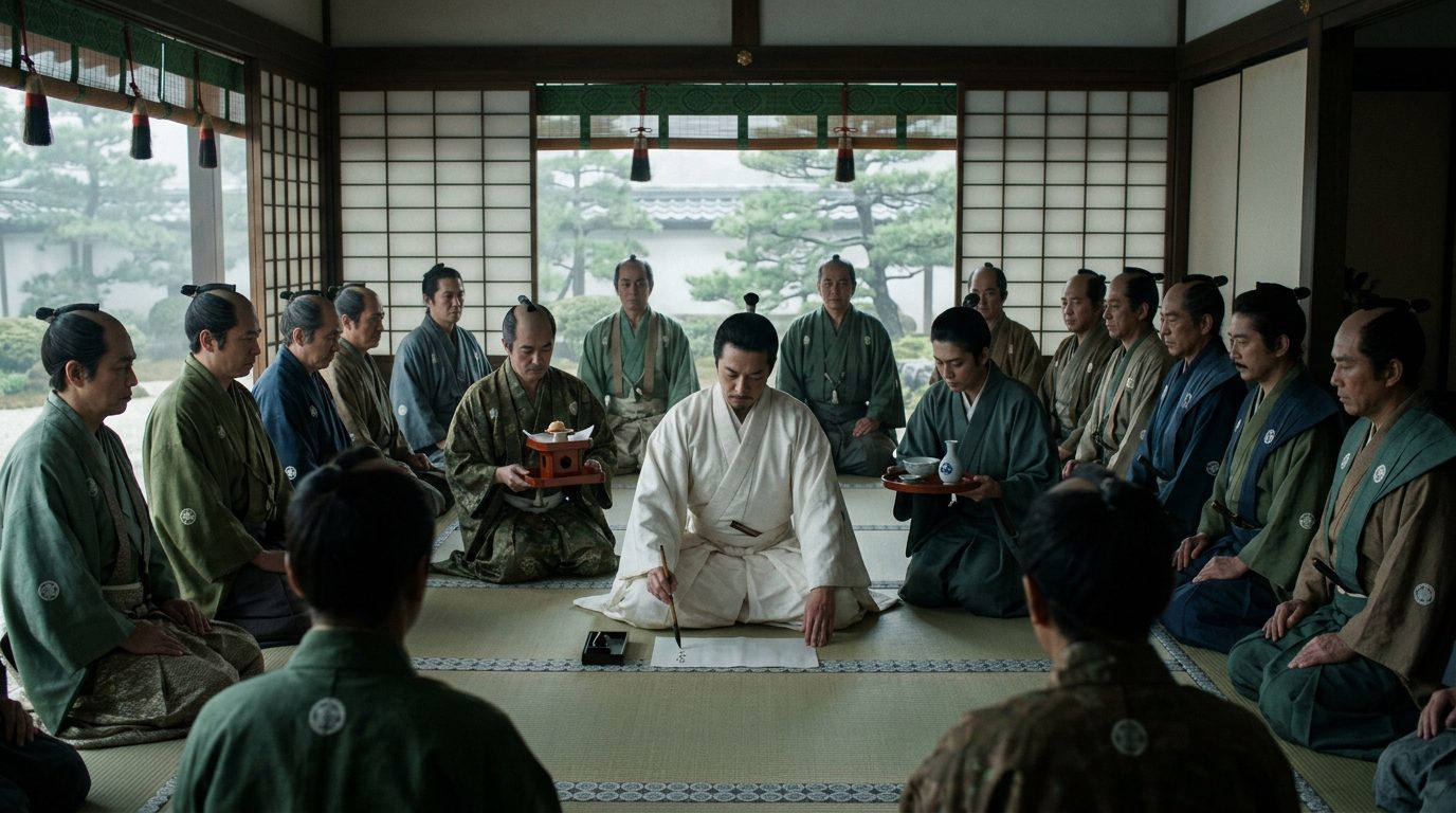Seppuku Protocols - The Three-Hour Ritual Requiring 18 Witnesses - Historical illustration
