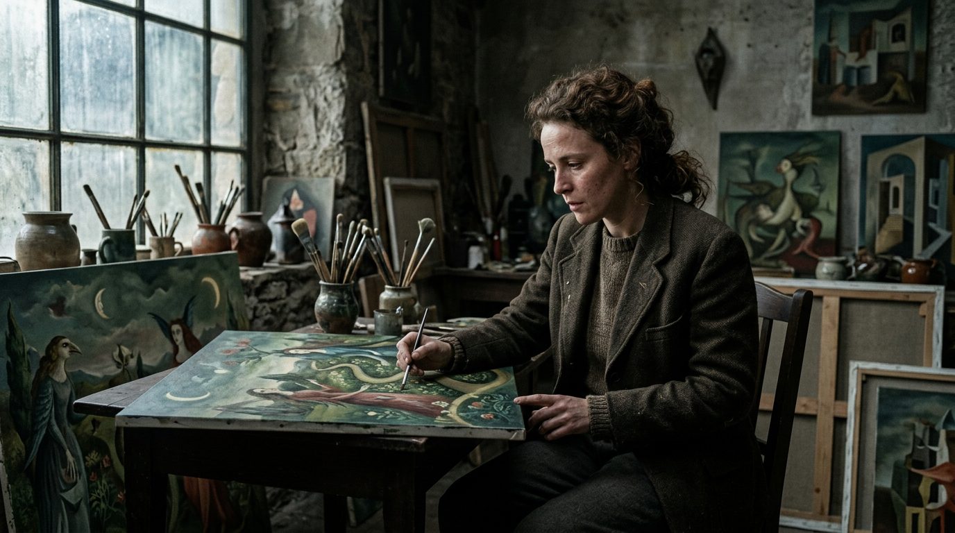 Leonora Carrington Painted Surrealist Masterpieces After Escaping a Nazi Asylum - Historical illustration