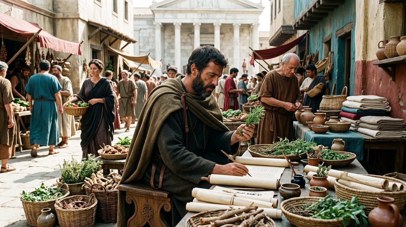 Dioscorides Catalogued 600 Plants in First Pharmacological Encyclopedia - Historical illustration