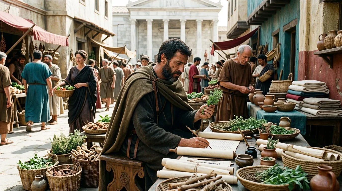 Dioscorides Catalogued 600 Plants in First Pharmacological Encyclopedia - Historical illustration