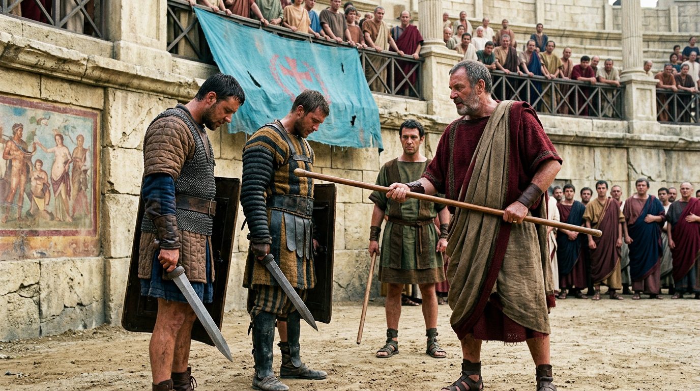 Referees Could Execute Fighters for Cowardice - Historical illustration