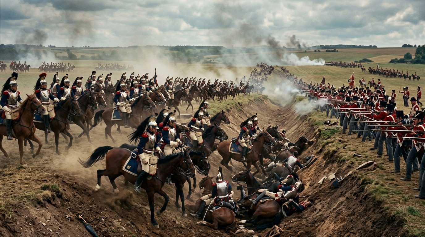 Waterloo Was Decided by a Sunken Road No One Expected - Historical illustration