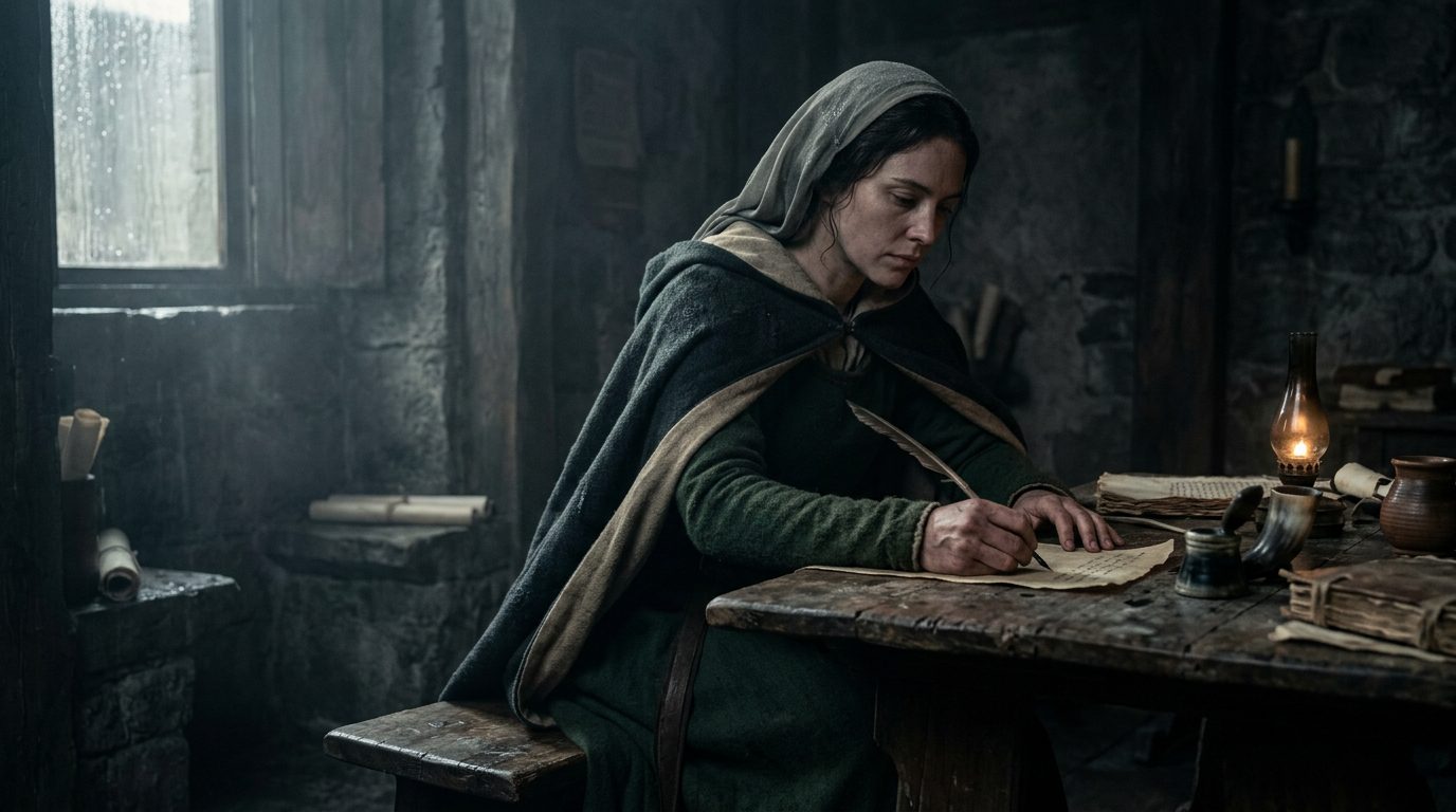 Marie de France - The Mysterious Poet Who Revolutionized Literature - Historical illustration