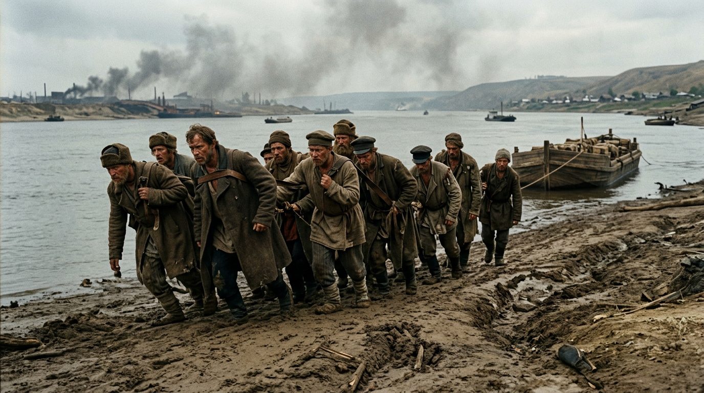 Repin’s ‘Barge Haulers’ Showed the Human Cost of Russian ‘Progress’ - Historical illustration