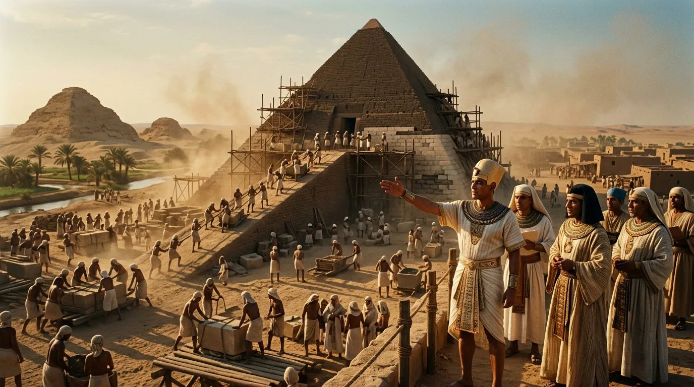 Khendjer Built a Pyramid Despite Ruling During Egypt’s Most Chaotic Period - Historical illustration