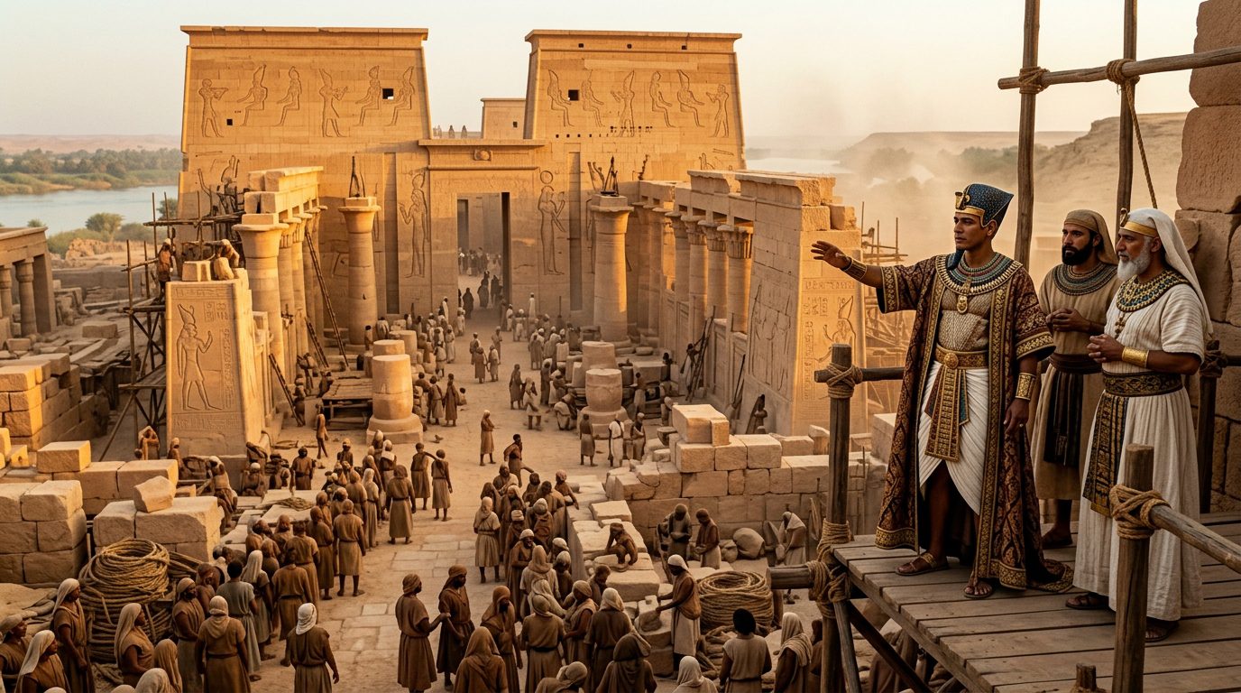 Nectanebo II Built Egypt’s Last Great Temple Before the Greeks Invaded - Historical illustration