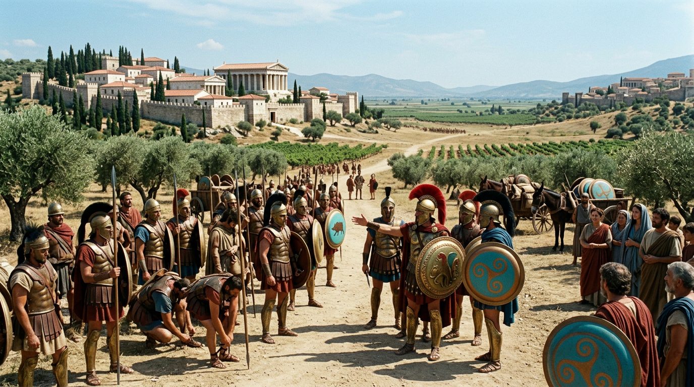 Chalcis Sparked Greece’s First Great War Over a Fertile Plain - Historical illustration