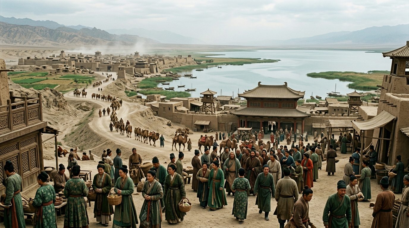 Loulan: The Oasis That Vanished - Historical illustration