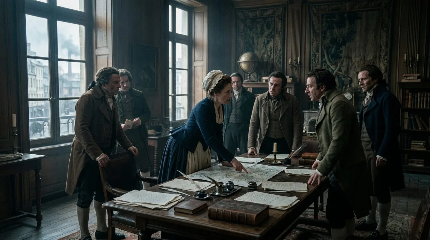 Madame Roland’s Salon: The Girondin War Room - Historical illustration