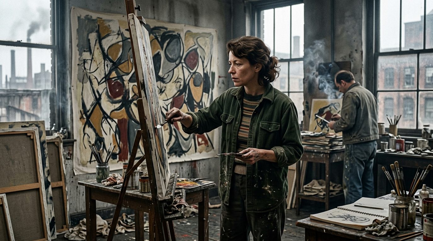 Lee Krasner Pioneered Abstract Expressionism While Her Husband Got the Credit - Historical illustration