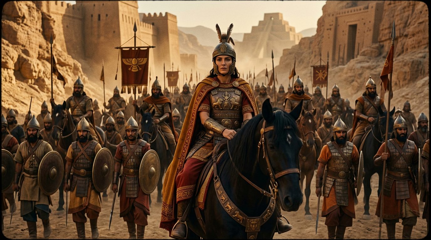 Semiramis - The Warrior Queen of Legend - Historical illustration