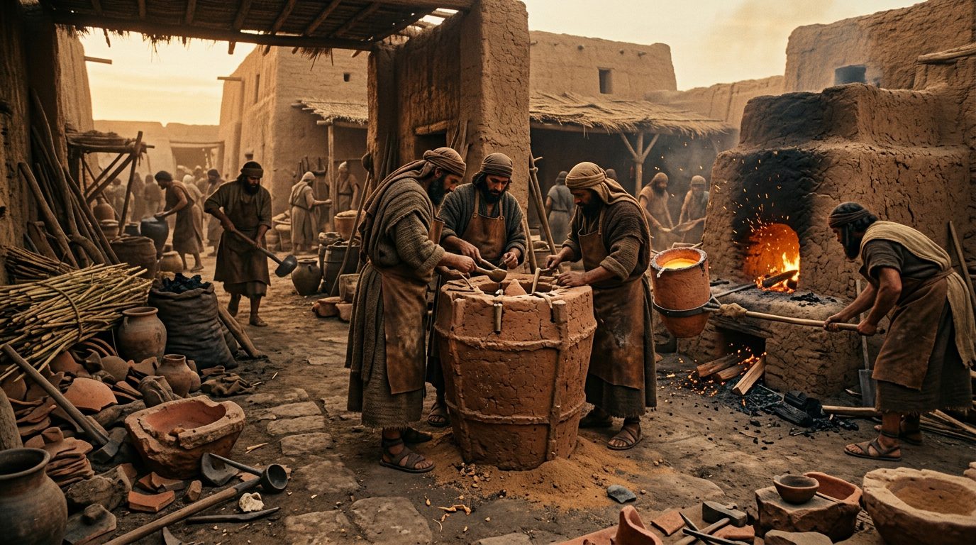 Bronze Casting Techniques Produced Impossible Hollow Sculptures - Historical illustration