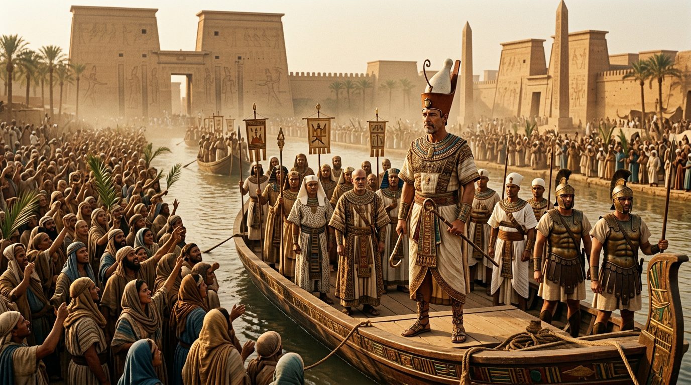 Psamtik I Reunified Egypt After 350 Years of Fractured Rule - Historical illustration