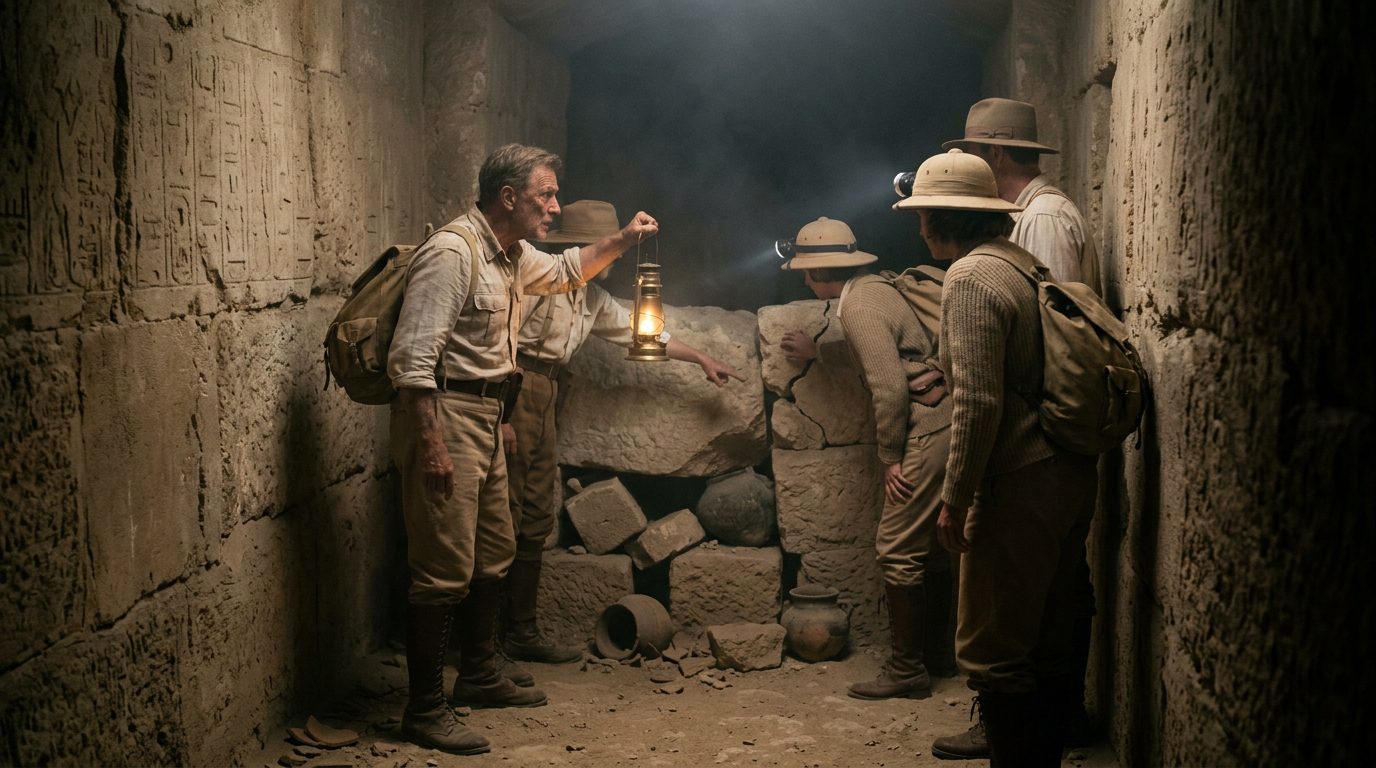 The Unopened Chambers of Djoser’s Pyramid: Technology’s Limit - Historical illustration