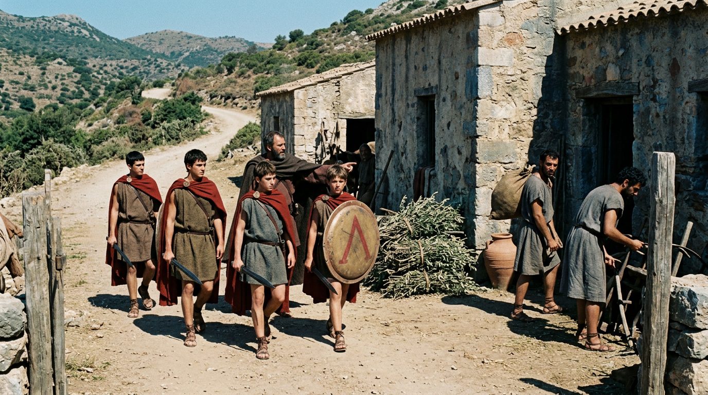Graduation Required Proving Ruthlessness Against Helots - Historical illustration