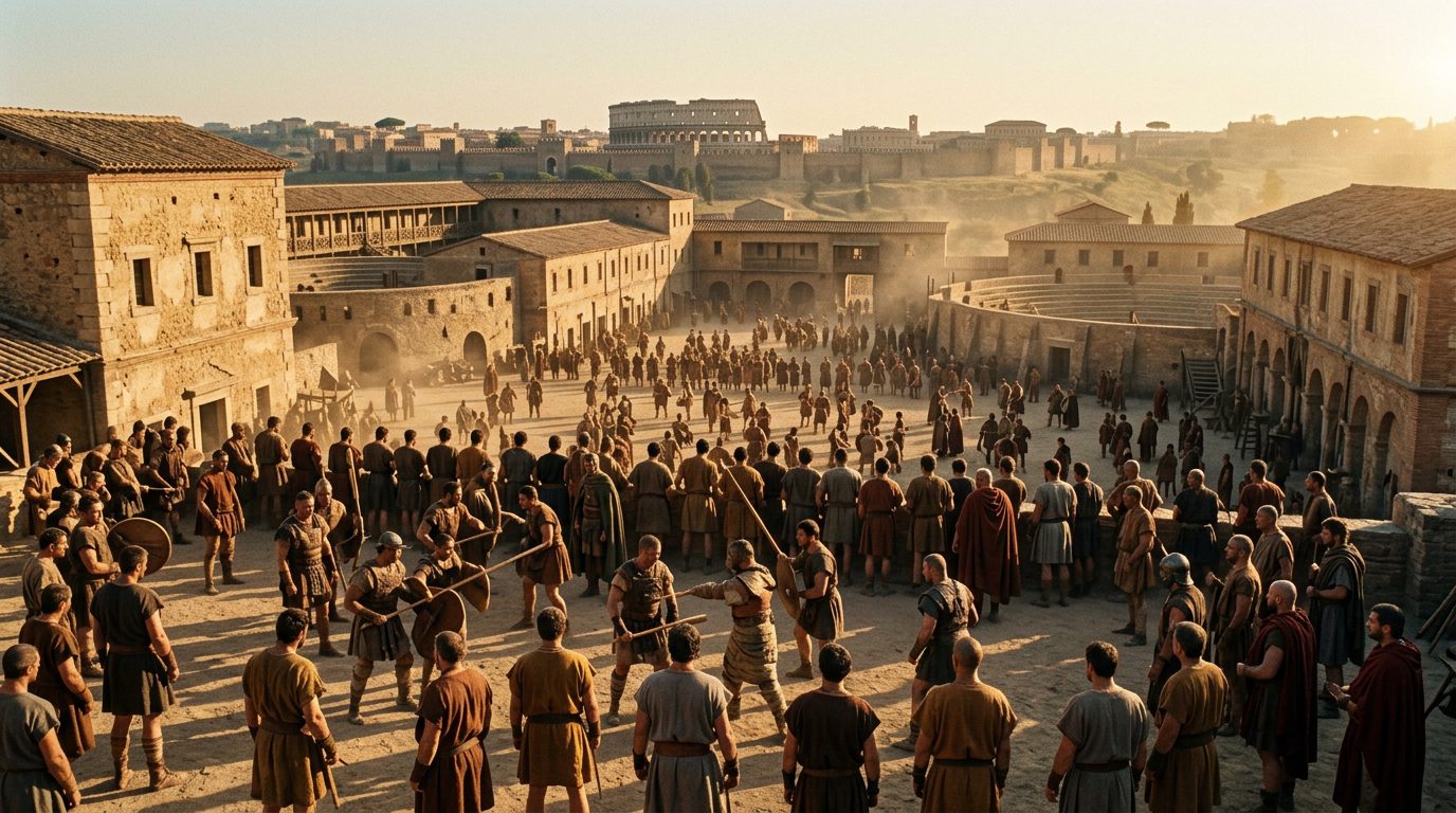 Gladiator Schools Outnumbered Modern Gyms Per Capita - Historical illustration