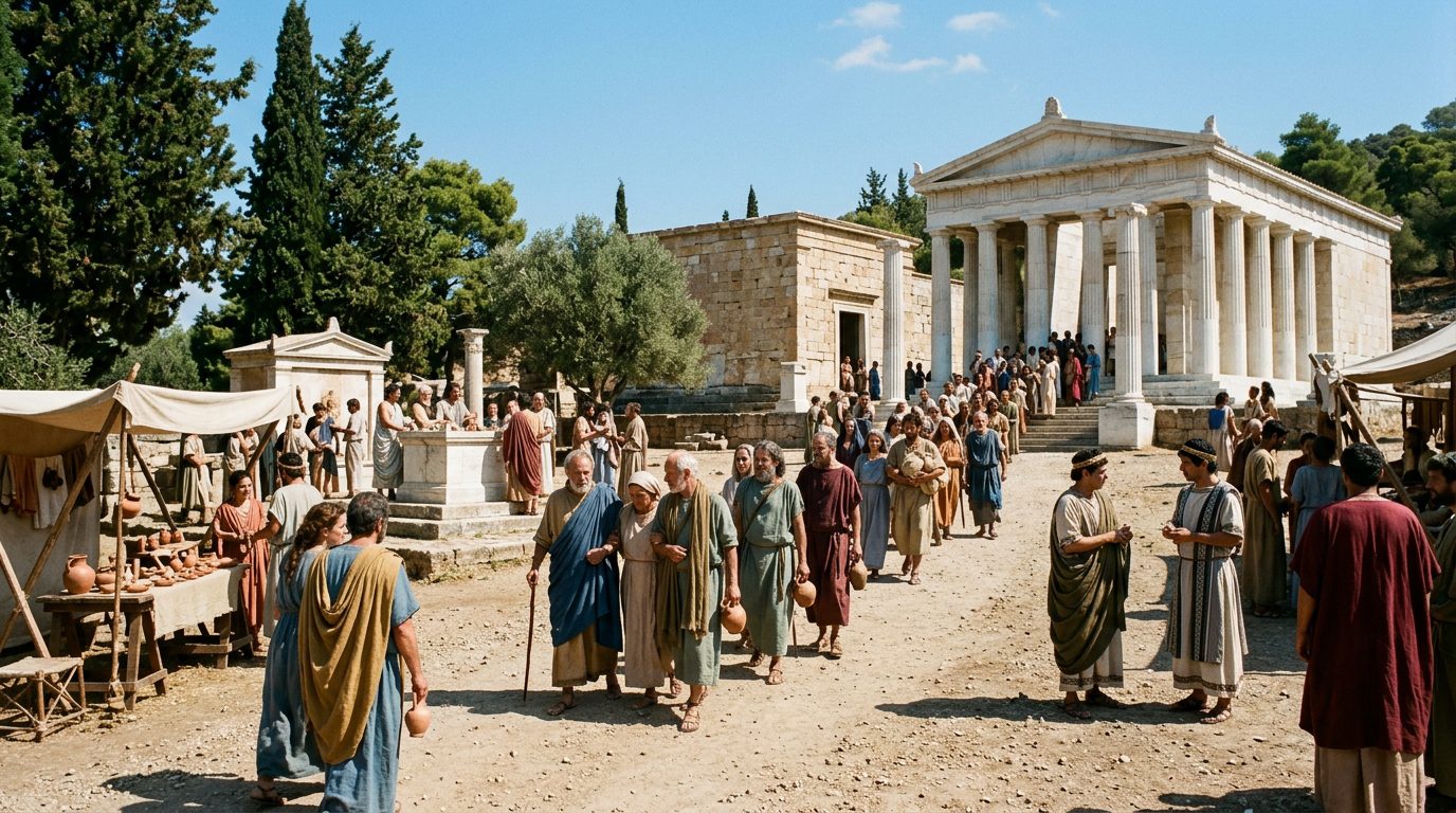 Epidaurus Became Greece’s Medical Capital Through the Cult of Asclepius - Historical illustration