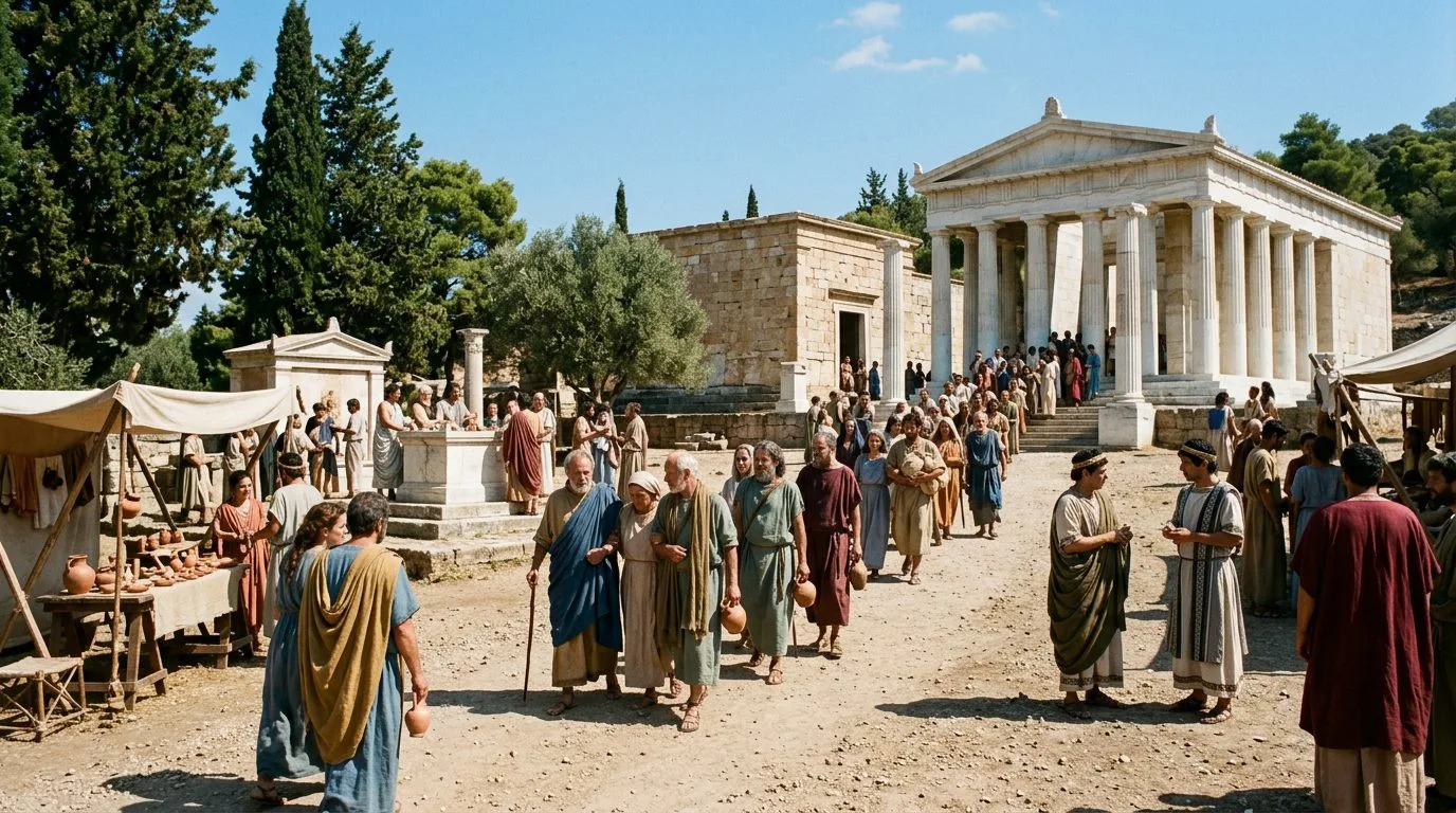 Epidaurus Became Greece’s Medical Capital Through the Cult of Asclepius - Historical illustration