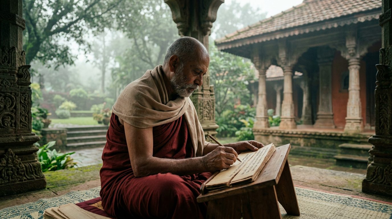Ancient Poetry That Encoded Binary Code - Historical illustration