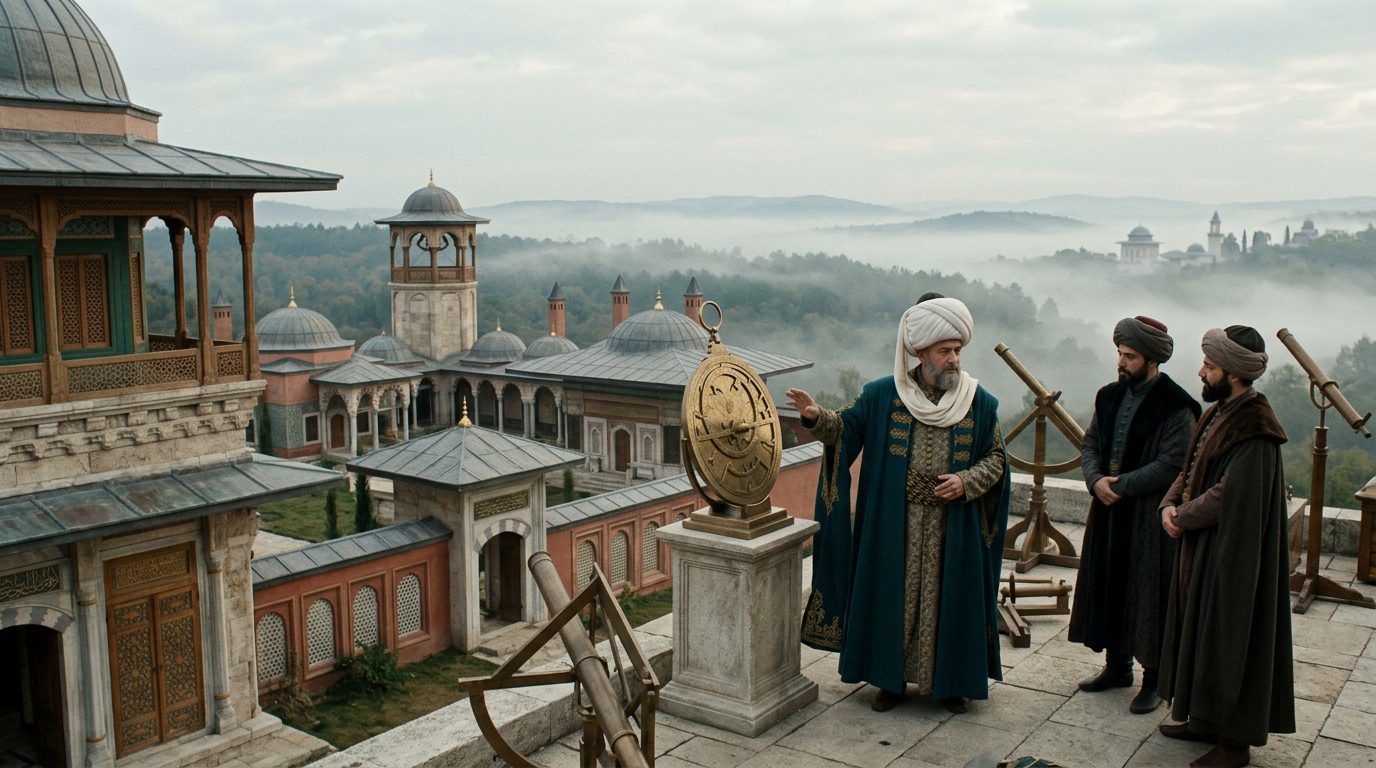 Taqi al-Din Built Three Observatories in One Year Before Politics Destroyed Them All - Historical illustration