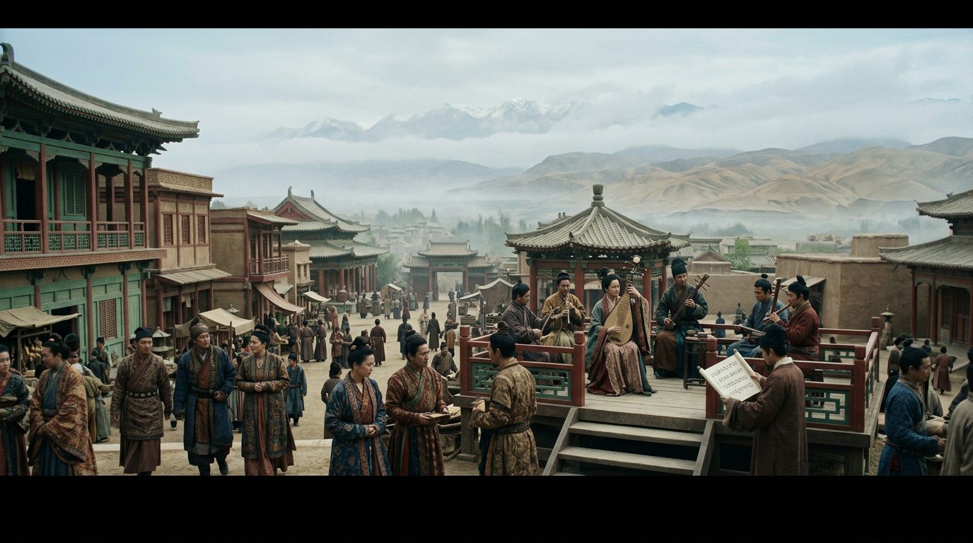 Kucha: The Music Capital of the Silk Road - Historical illustration